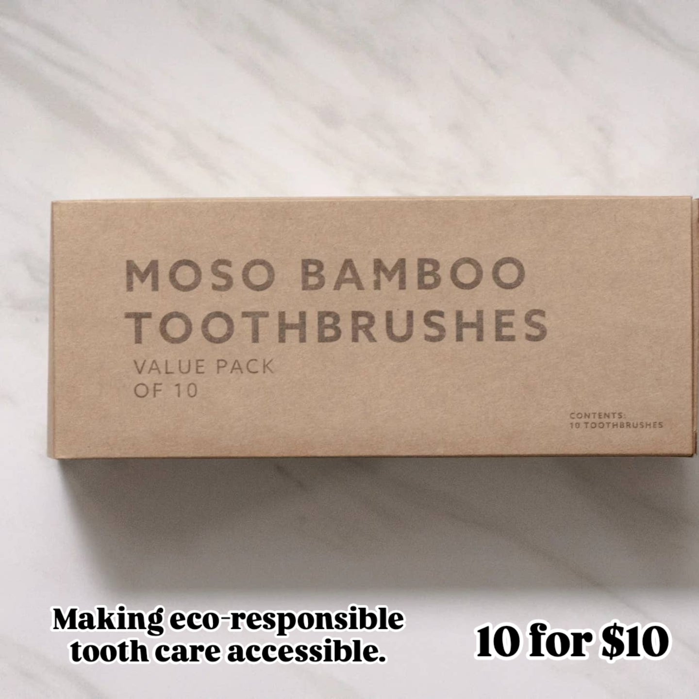 Bamboo toothbrush 10 pack